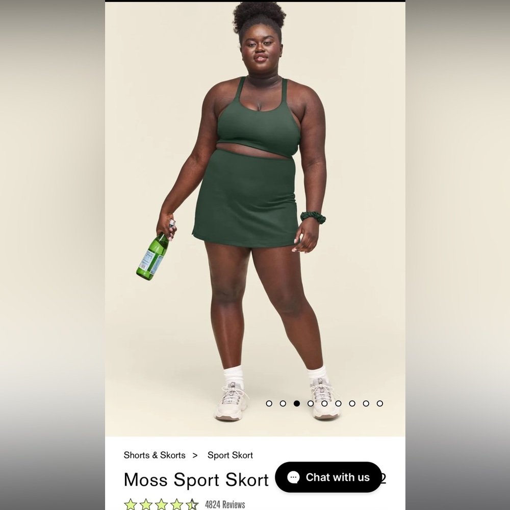 girlfriend collective sport skort - small